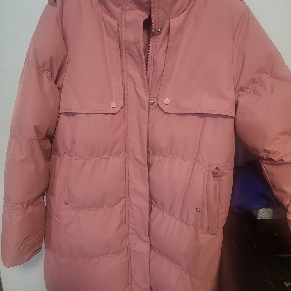 Pink Puffer Coat - Picture 5 of 6